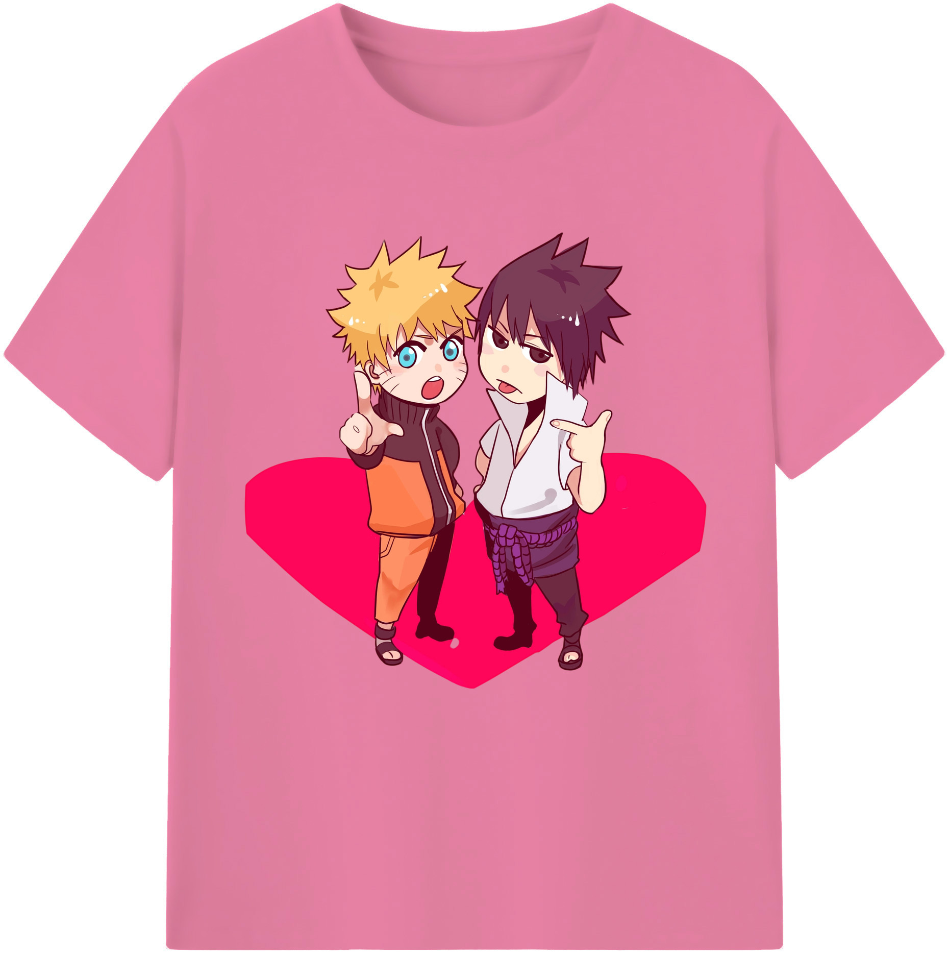 （画像用） NARUTO -ナルト- うずまき ナルト Uzumaki Naruto 綿100％半袖Tシャツ（フロントプリント）